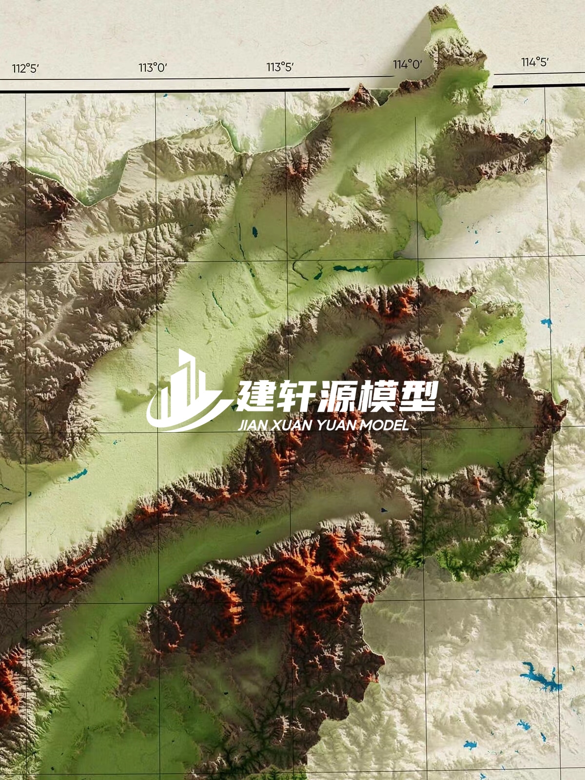 乌马河地形模型制作